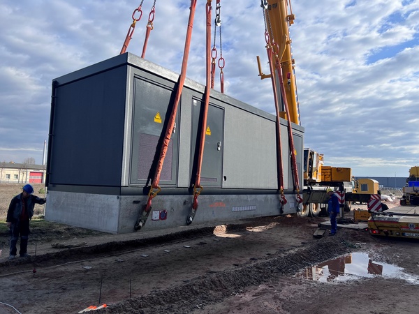 Delivery of the 57 ton transformer station Delivery of the 57 ton transformer station