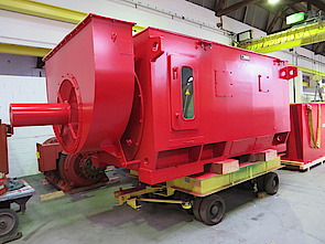 Large mining motor as main drive for iron ore mill