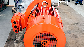 Squirrel cage motor with special terminal box