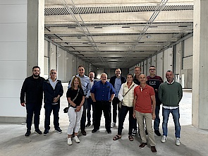 Menzel Tochtergesellschaften besuchen die Baustelle in Hennigsdorf