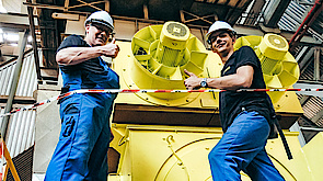 Motor commissioning team at power plant in Malaysia