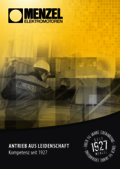 Menzel Unternehmensbroschüre Cover Menzel Unternehmensbroschüre Cover