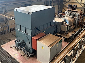Synchrongenerator in Schottischem Biomassekraftwerk