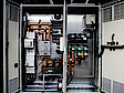 Control cabinet for motor generator set