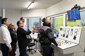 Customers witnessing final motor test 