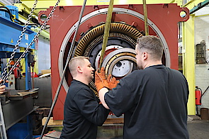 Custom-engineered 4,750 kW ball mill motor with IC 611 cooling for mining operation