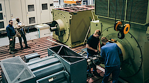 Electric motor load test at the presence of customer