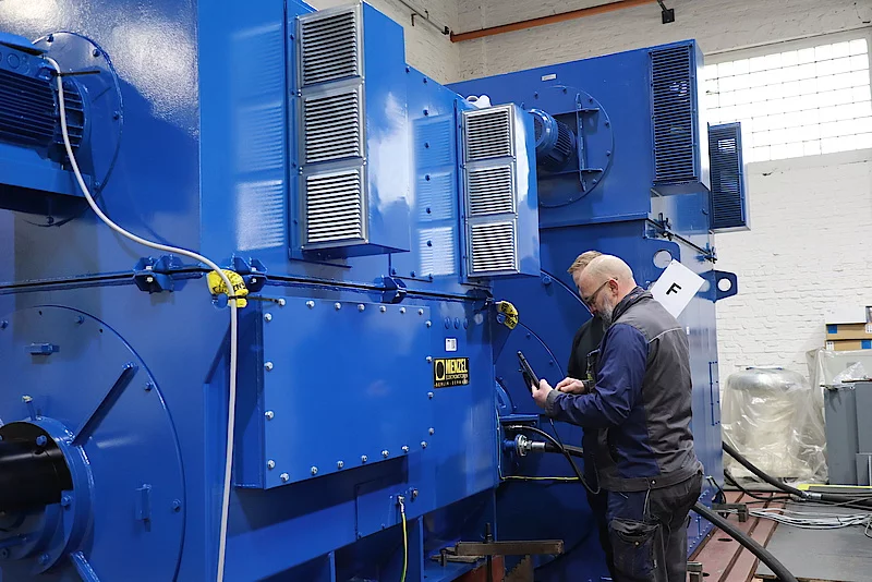 Complete motor-generator sets for test field: Menzel Motors