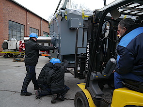 Cement plant motor with adapter plates