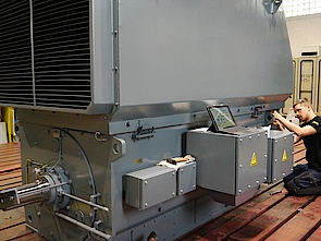 Final check of a 3300V IC611 cement fan motor