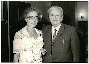 [Translate to Deutsch:] Gisela and Kurt Menzel 1979 at Kurt Menzel's 75th birthday