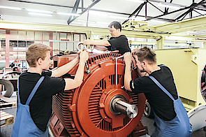 Training electric motor assembly