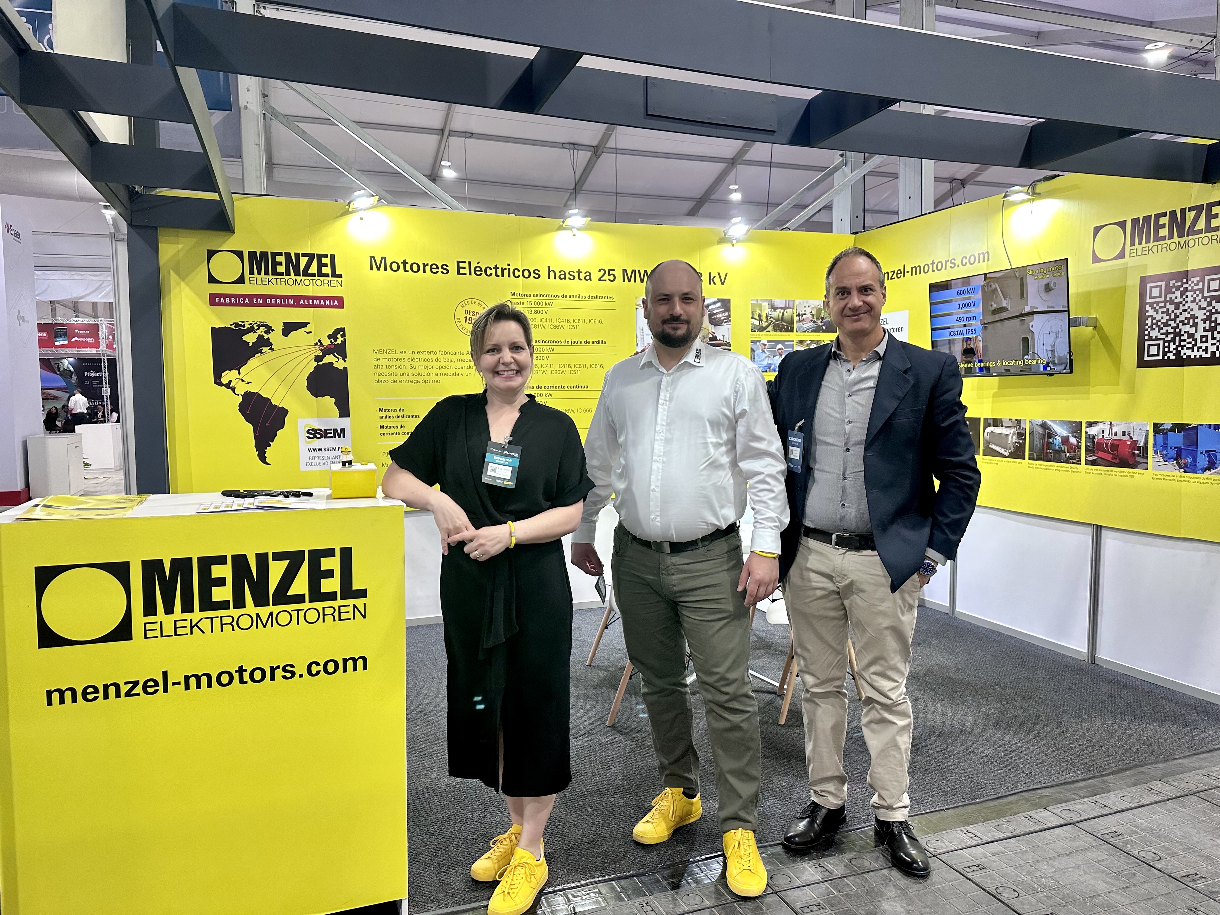 Menzel Messeteam auf der Expomin 2023