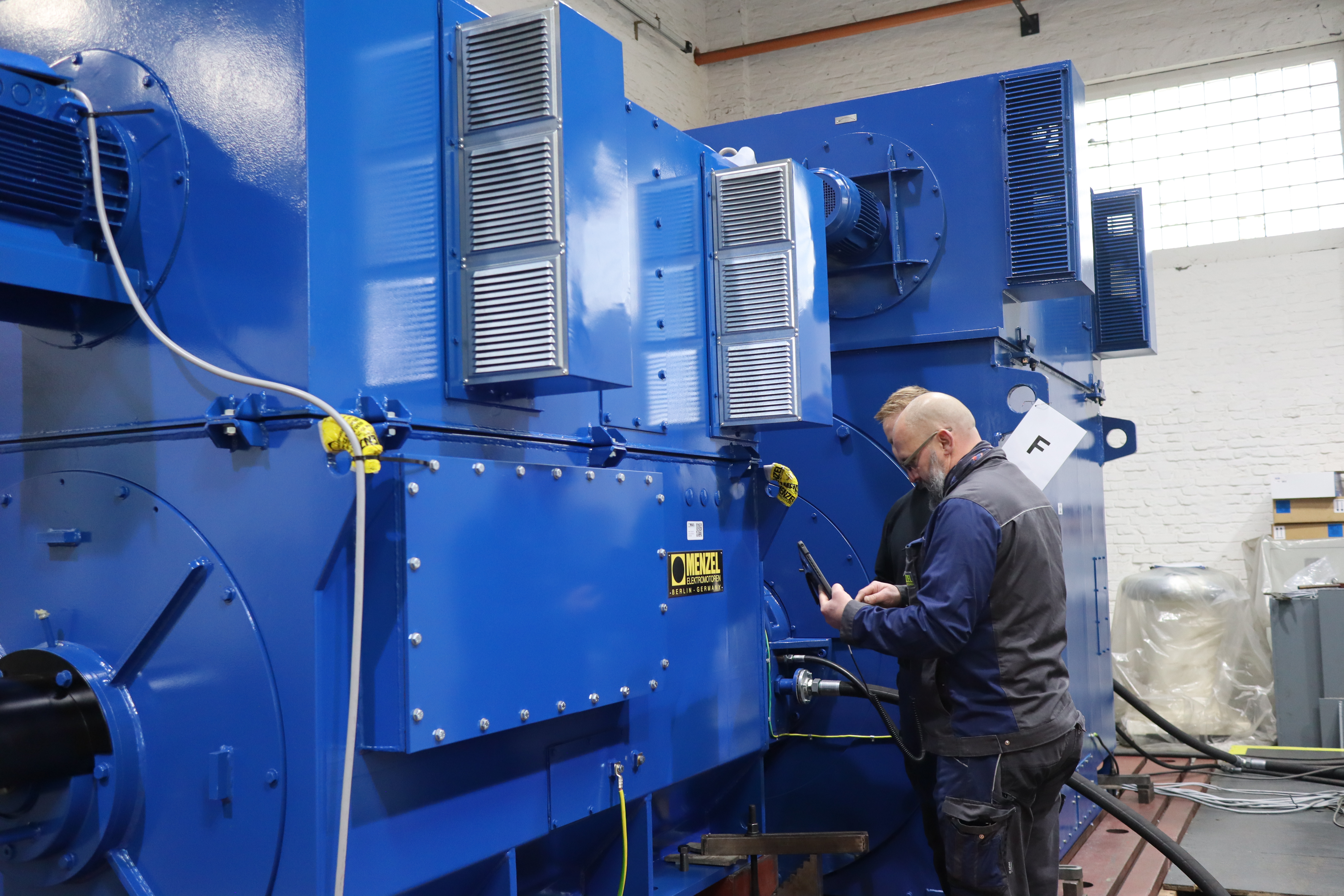 7500 kVA motor-generator set final testing