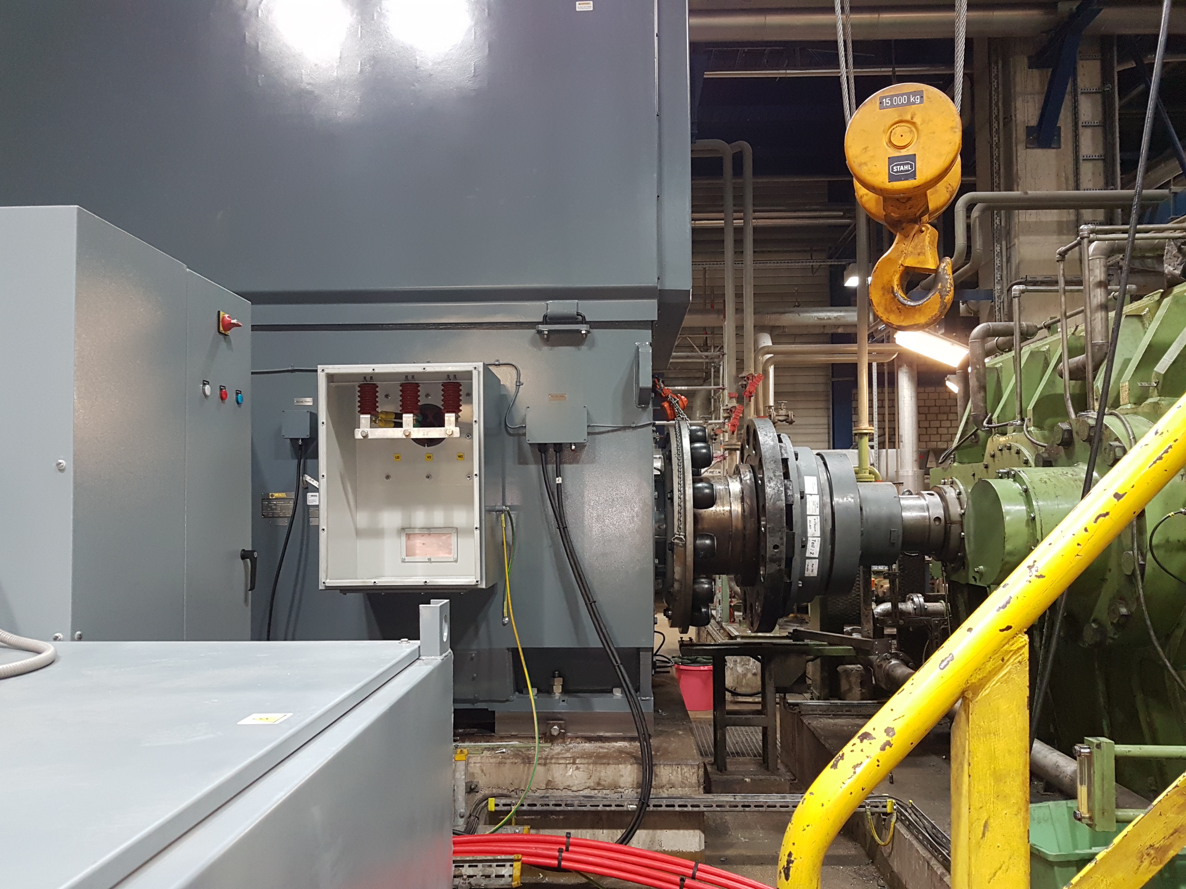 Commissioning of extruder motor at a petrochemical company 
