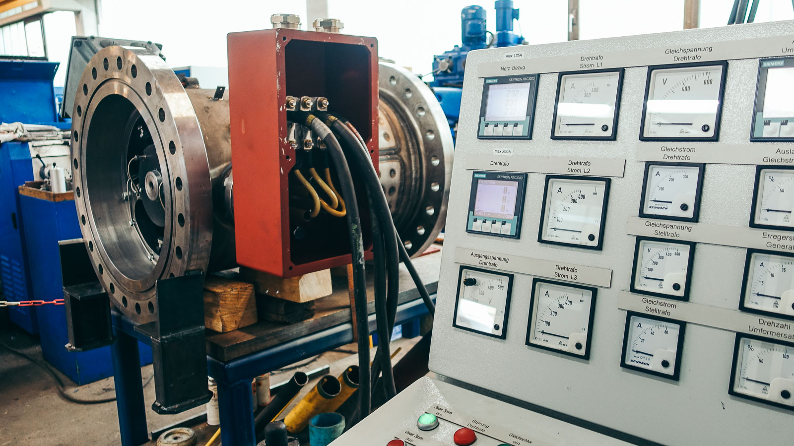 Pawil's electric motor test bench