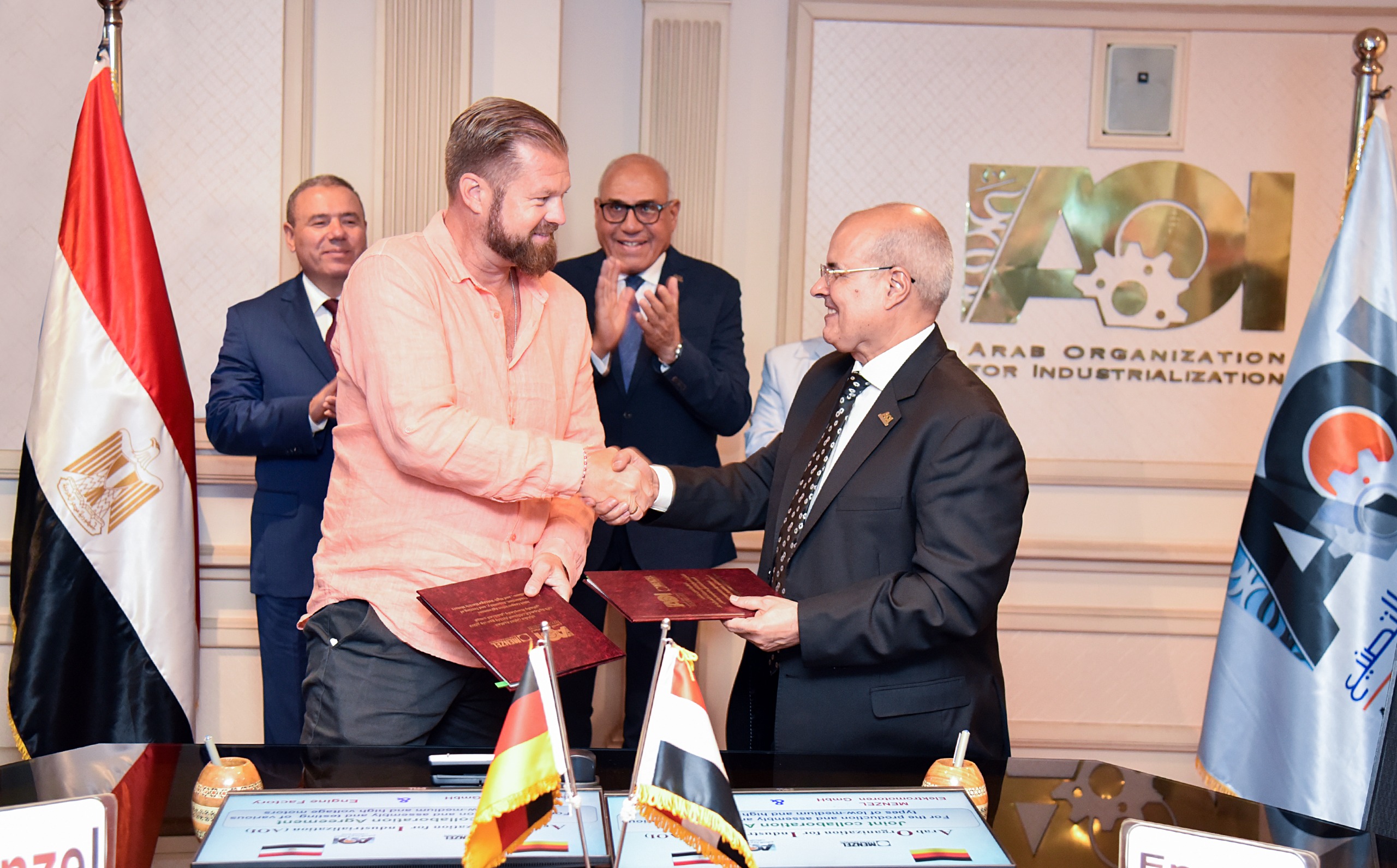MENZEL and AOI handshake on Cooperation Agreement in Egypt