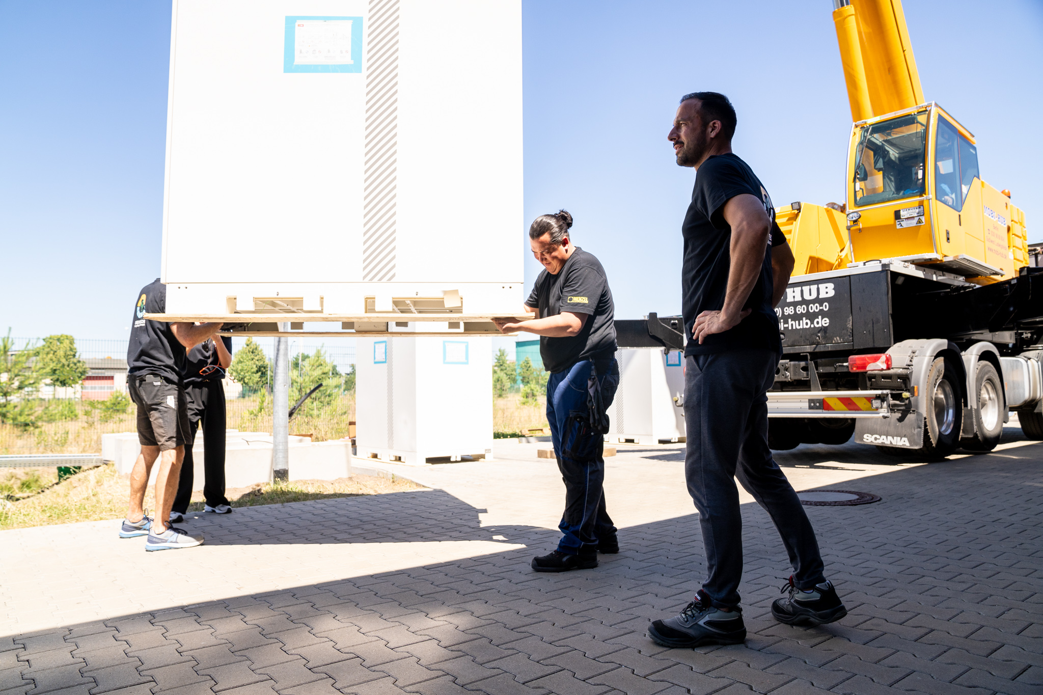 Photovoltaic modules installed on factory roof. 1,420 Trina Solar Vertex S modules covering 6,000 m²